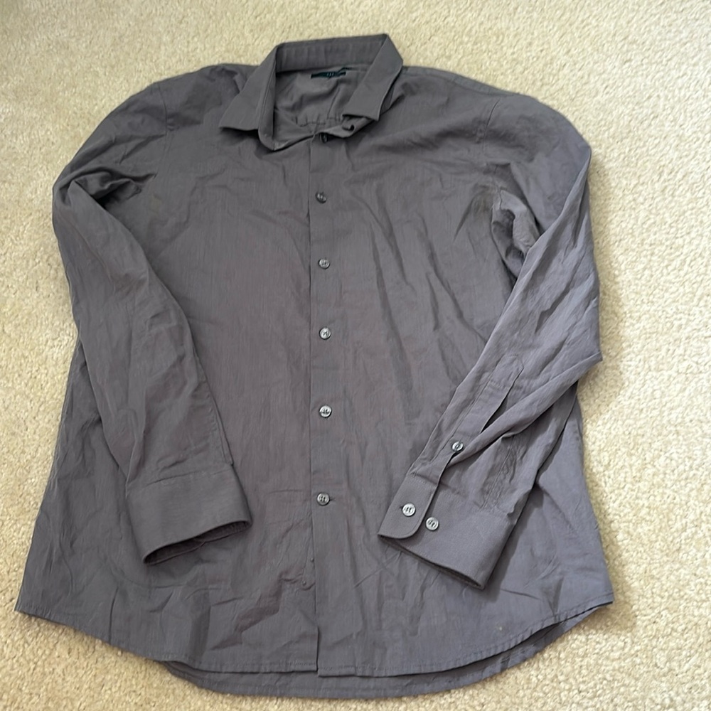 Perry Ellis Slim fit men’s long sleeve button down shirt Large